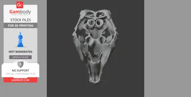 Stegouros Skull - Skull Replica STL