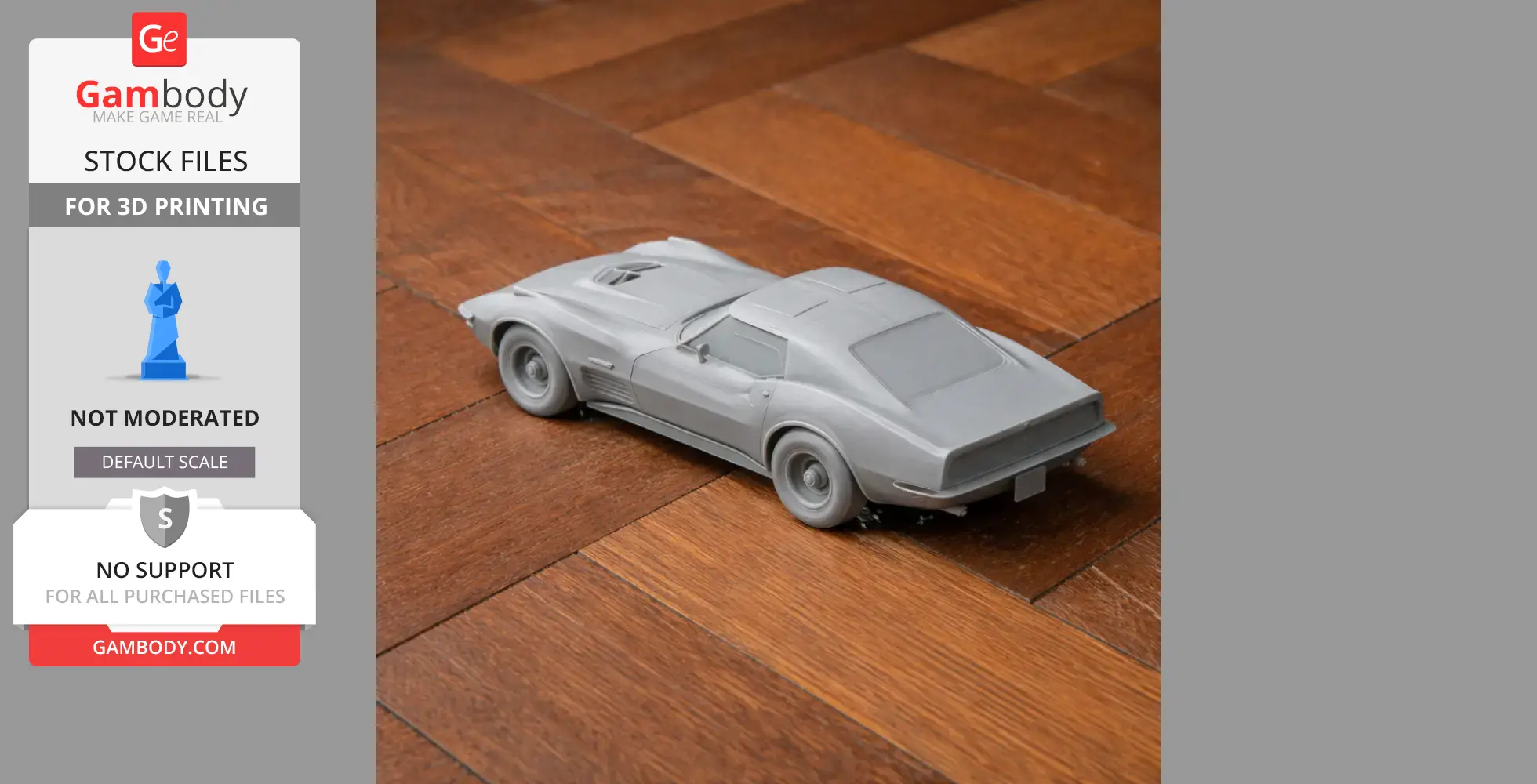 Chevrolet Corvette C3 - Scale Vehicle STL