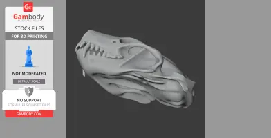 Striped Skunk Skull - Skull Replica STL