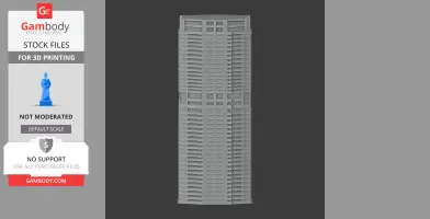Detailed 3D model of the 23 Marina skyscraper, designed for 3D printing.