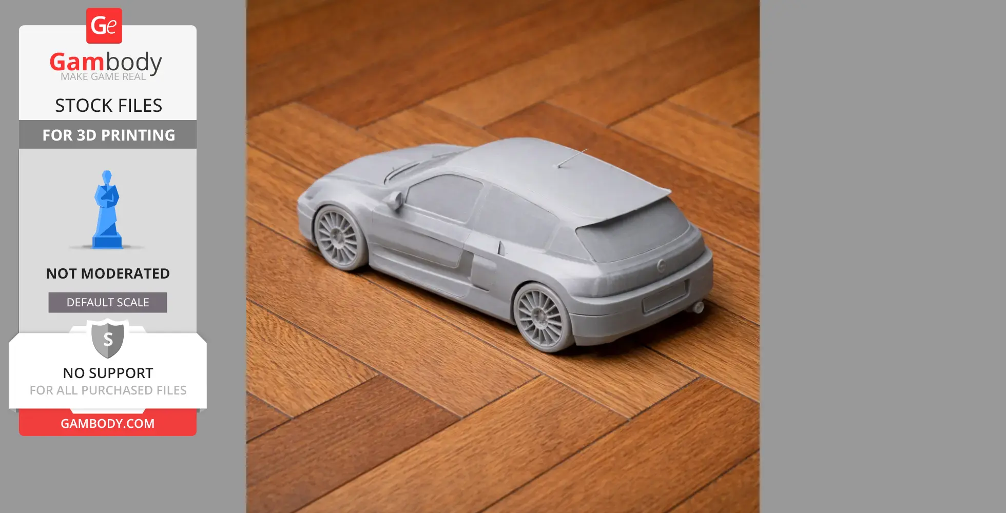 Clio V6 Renault Sport - Scale Vehicle STL