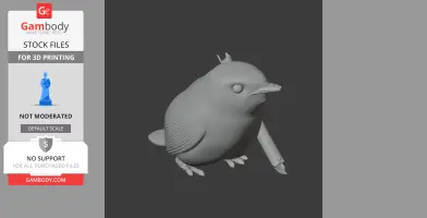 Bahian mouse-colored tapaculo - Prehistoric Animal STL