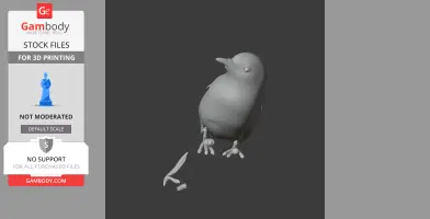 Baikal bush warbler - Prehistoric Animal STL