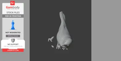 Baikal bush warbler - Prehistoric Animal STL