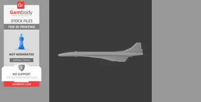 Concorde - Scale Vehicle STL