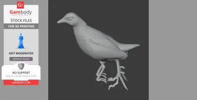 Baillon's crake - Prehistoric Animal STL