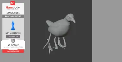 Baillon's crake - Prehistoric Animal STL