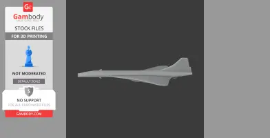 Concorde Supersonic - Scale Vehicle STL