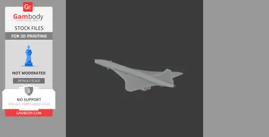 Concorde Supersonic - Scale Vehicle STL
