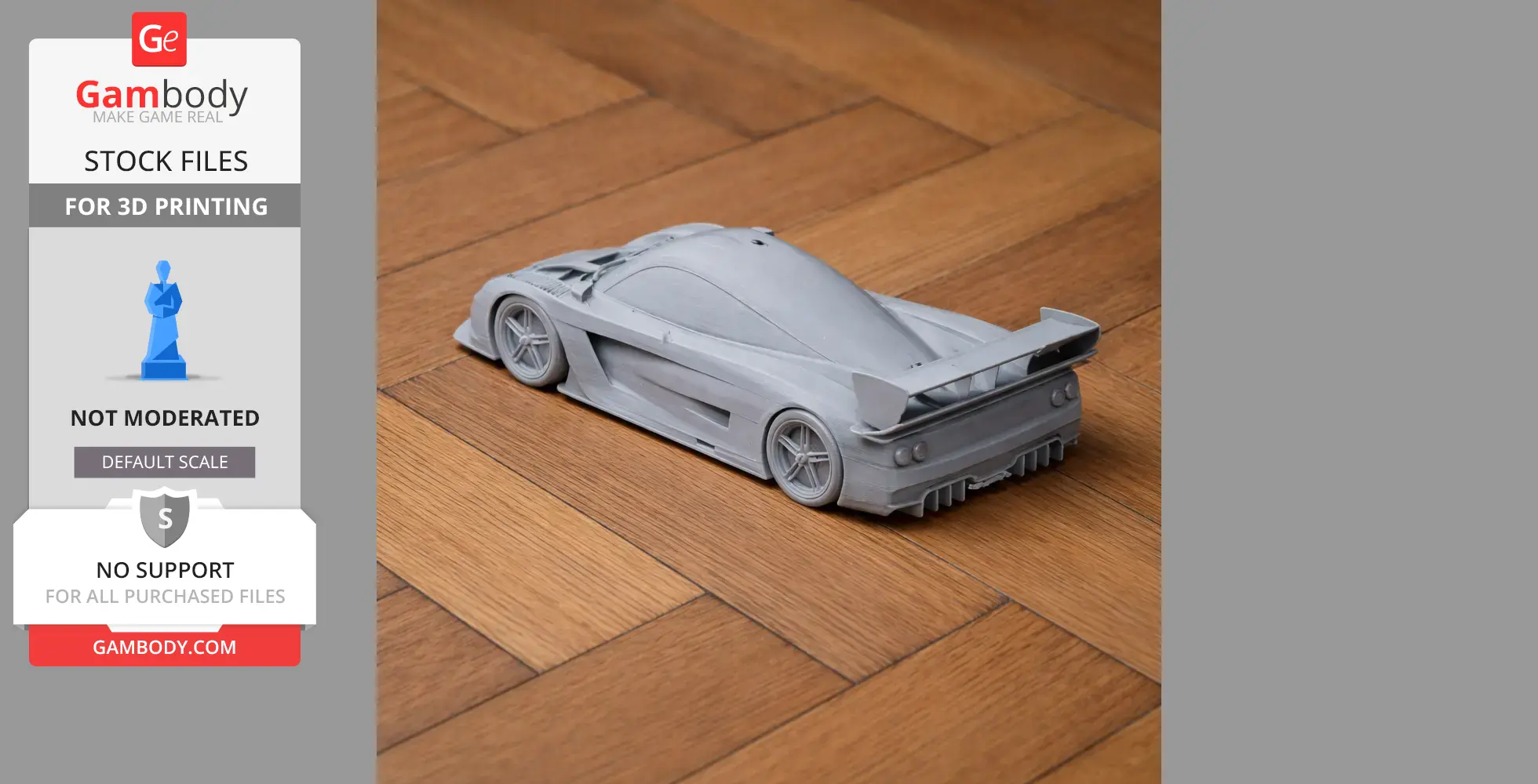 Corvette Daytona Prototype - Scale Vehicle STL