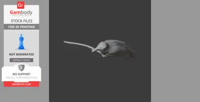 Baird's trogon - Prehistoric Animal STL