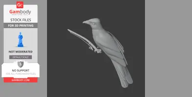 Baird's trogon - Prehistoric Animal STL