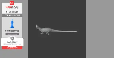 3D model of Bajadasaurus, a prehistoric dinosaur, showcasing long spines on its neck.
