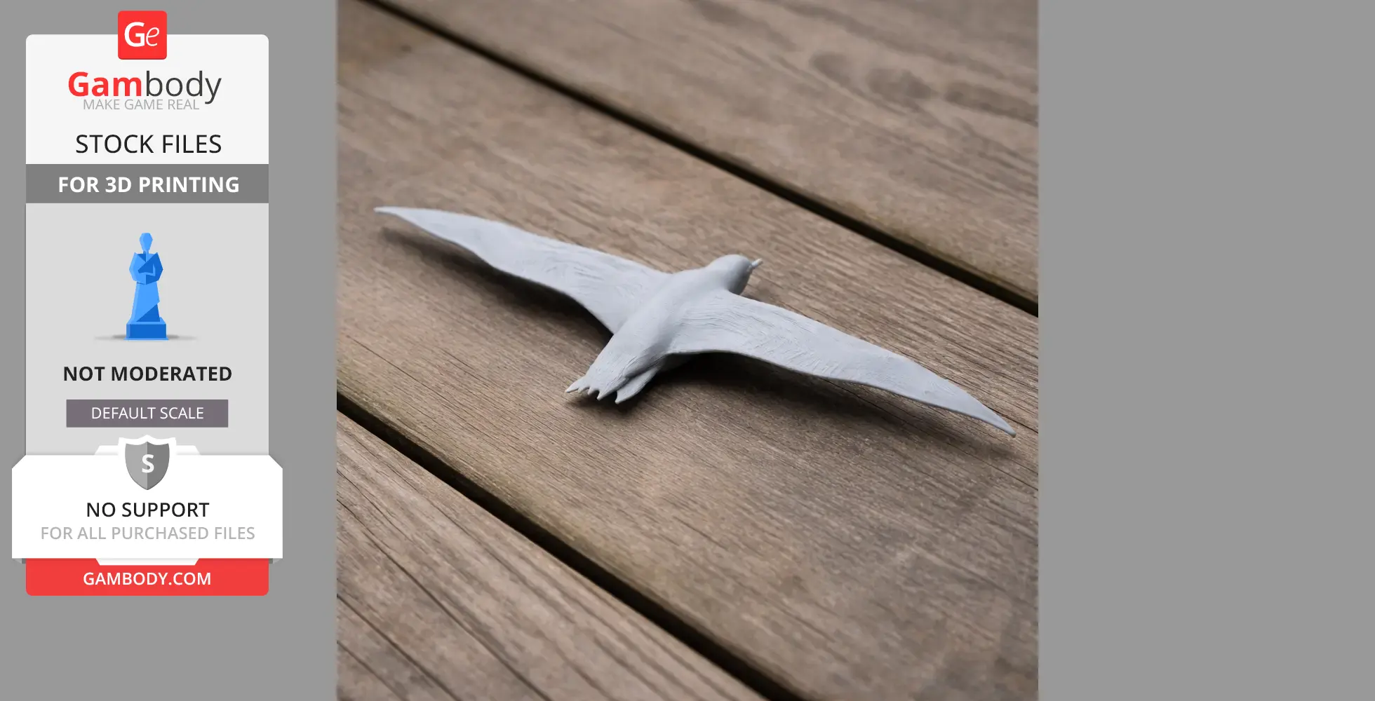 Balearic shearwater - Prehistoric Animal STL