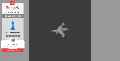 Balearic shearwater - Prehistoric Animal STL