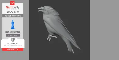 Bali myna - Prehistoric Animal STL