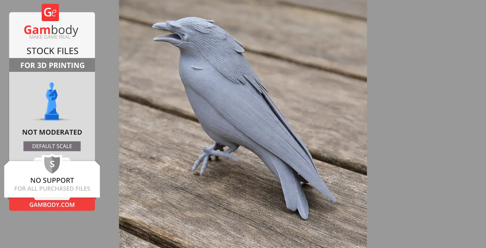 Bali myna - Prehistoric Animal STL