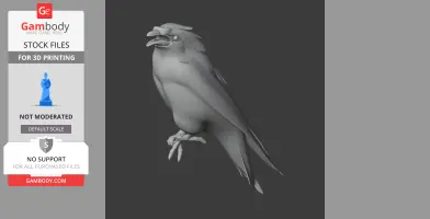 Bali myna - Prehistoric Animal STL