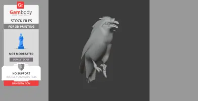 Bali myna - Prehistoric Animal STL