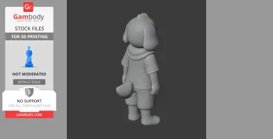Lesser Dog - Undertale Figurine - Character Figure STL