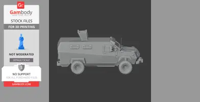 Detailed 3D model of an Igirigi APC, featuring an armored vehicle with a hatch on top.