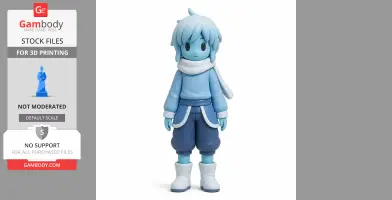 Light Blue Soul - Undertale Figurine - Character Figure STL