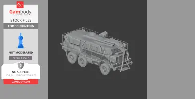 Buffalo (mine protected vehicle) - Tank Model STL