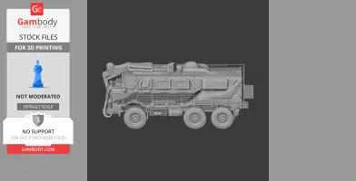 Buffalo (mine protected vehicle) - Tank Model STL