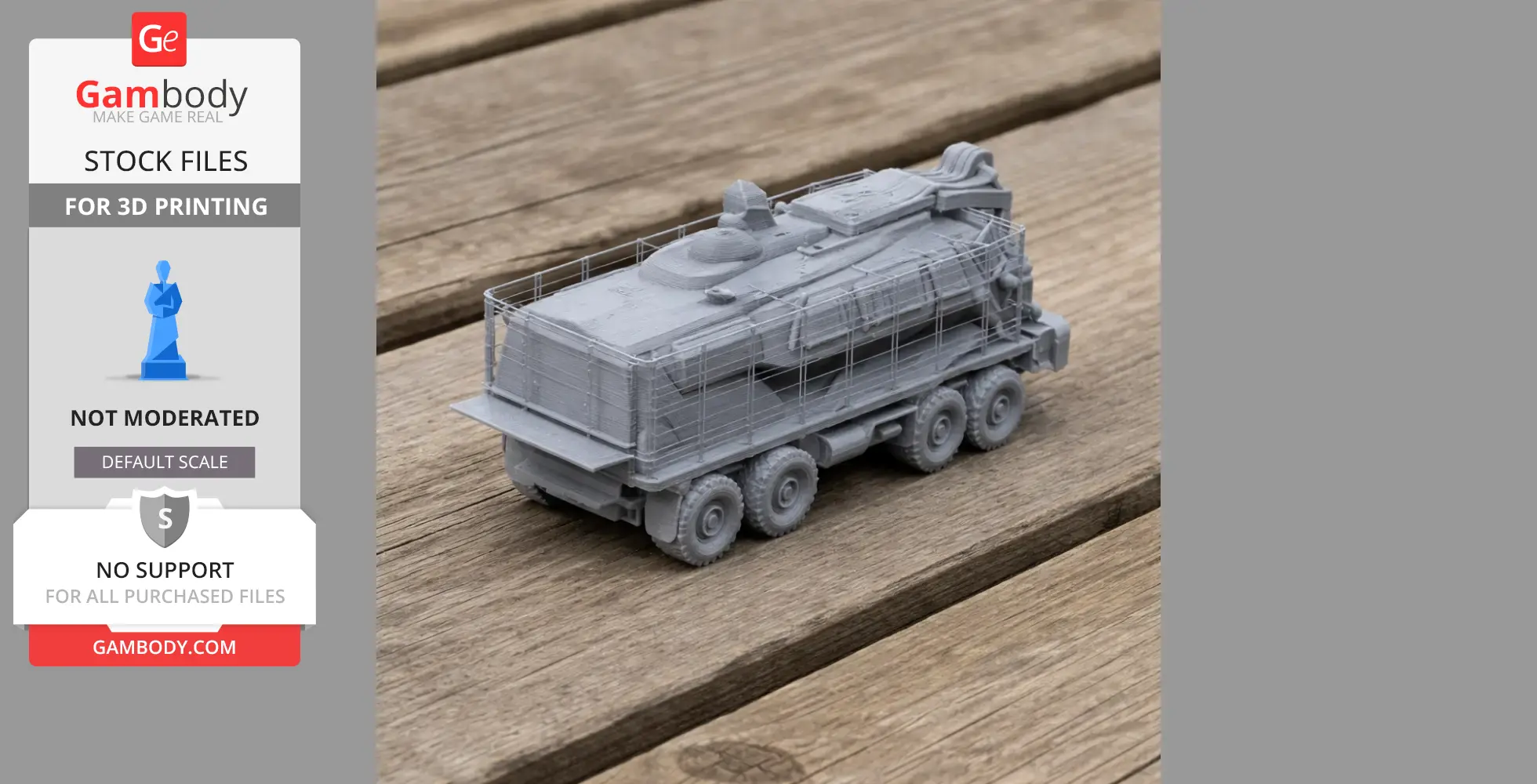 Buffalo (mine protected vehicle) - Tank Model STL