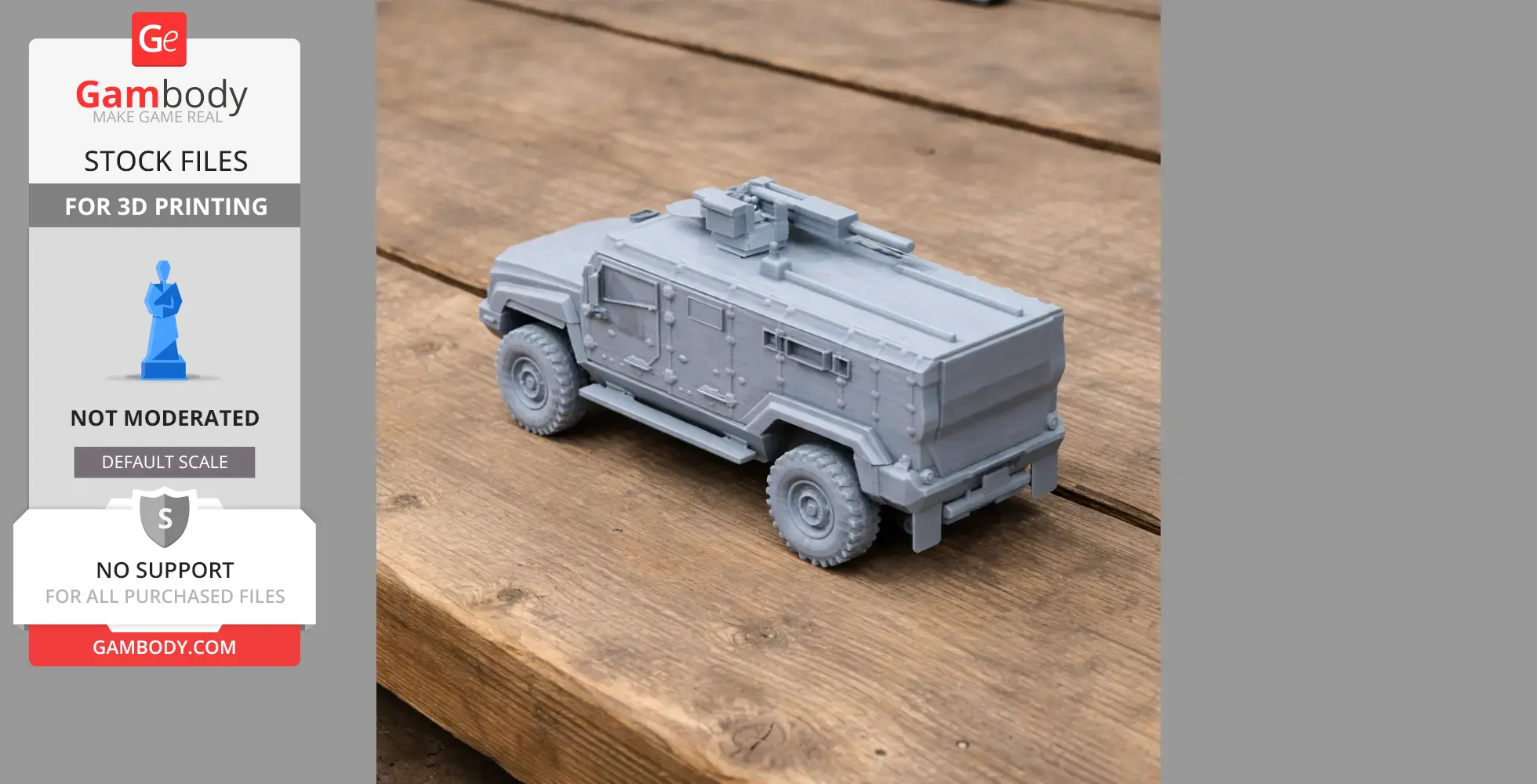 Kamaz Typhoon - Tank Model STL