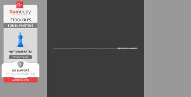 A 3D model of Anduril, a detailed sword prop, designed for cosplay and 3D printing.