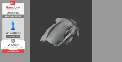 A detailed 3D model of a Tayra skull designed for 3D printing.