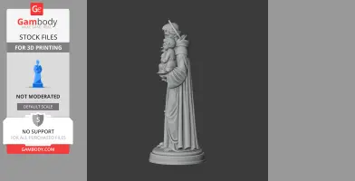 Saint Anthony of Padua - Devotional Statue - STL 3D Print