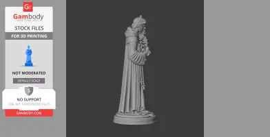 Saint Anthony of Padua - Devotional Statue - STL 3D Print