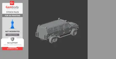 3D model of an Iraqi light armored vehicle, showcasing detailed exterior design and wheels.