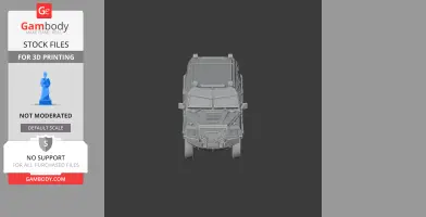 Front view of a detailed 3D model of an Iraqi light armored vehicle for 3D printing.
