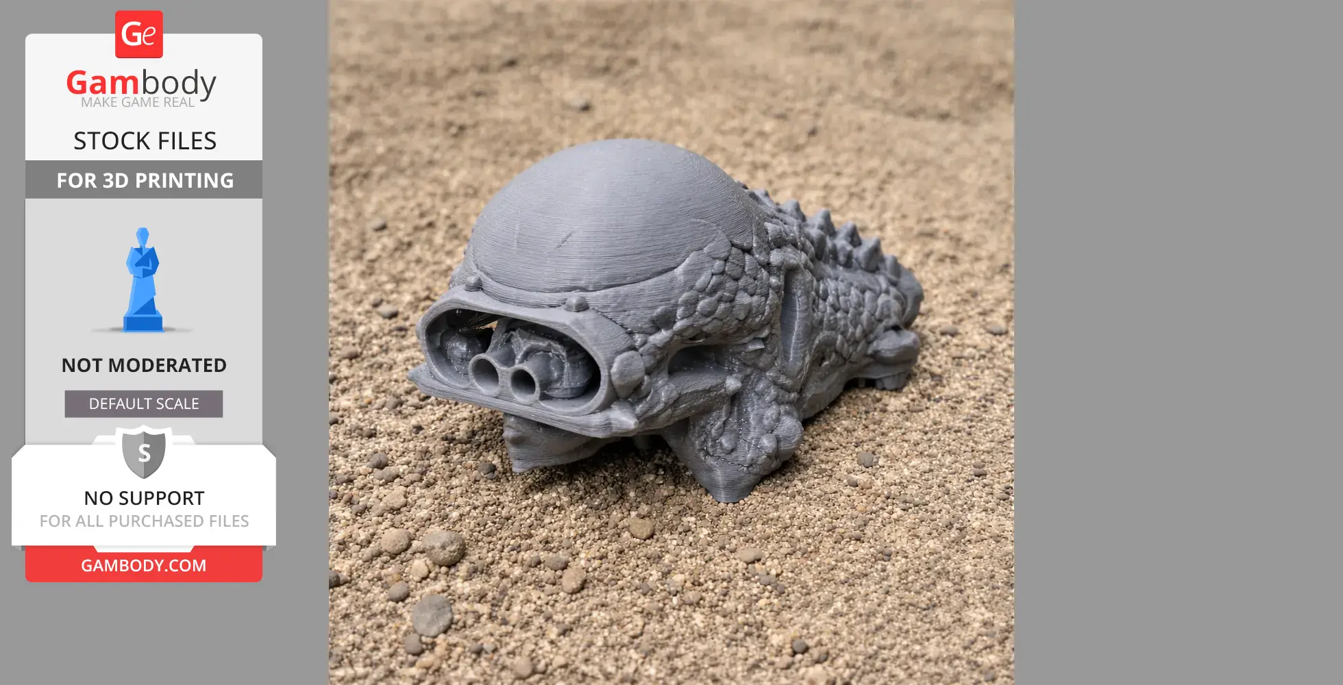 Tenchisaurus Skull - Skull Replica STL
