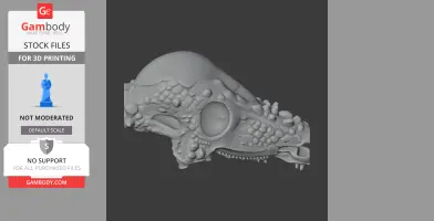 Tenchisaurus Skull - Skull Replica STL