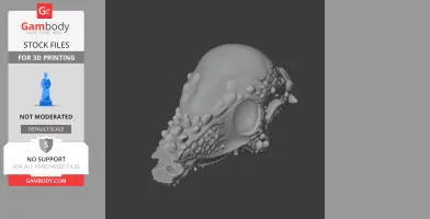 Tenchisaurus Skull - Skull Replica STL