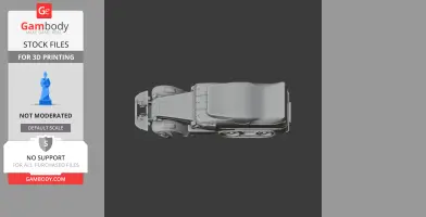 Top view of a 3D model of an M3 half-track vehicle, designed for 3D printing.