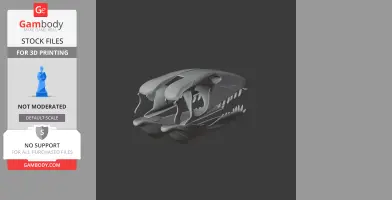 Thalattosaurus Skull - Skull Replica STL