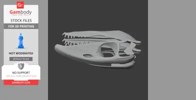 Thalattosaurus Skull - Skull Replica STL