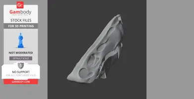 3D model of a Therapsida skull replica, featuring a detailed structure with multiple cavities.