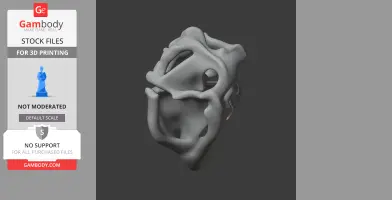 A detailed 3D model of a theropod dinosaur skull with visible eye sockets and nasal cavities.