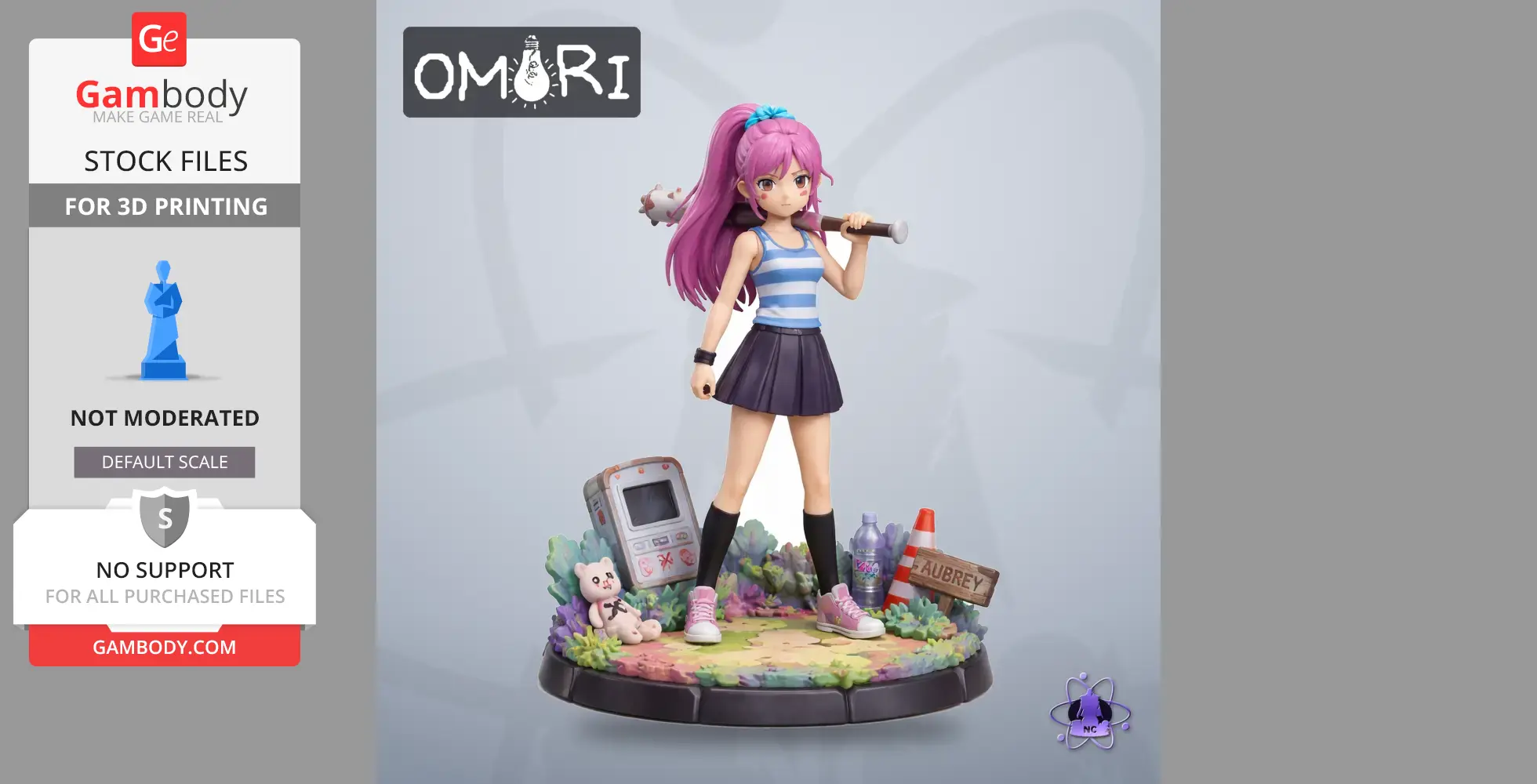 Aubrey - Omori - Character Figure STL