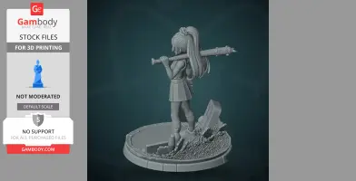 Aubrey - Omori - Character Figure STL