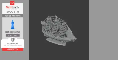 Cutty Sark Clipper - Scale Vehicle STL