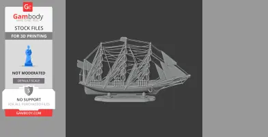 Cutty Sark Clipper - Scale Vehicle STL