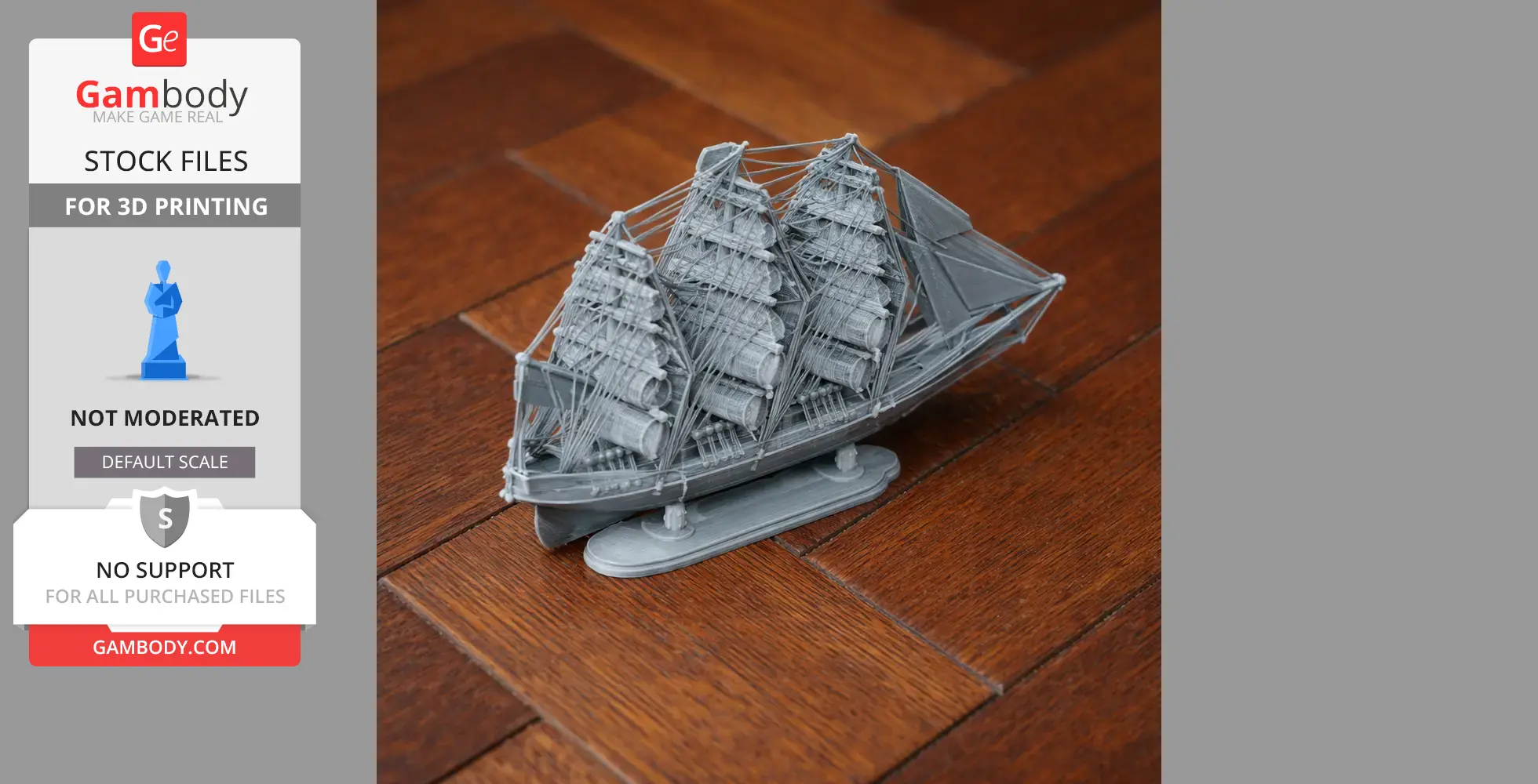 Cutty Sark Clipper - Scale Vehicle STL