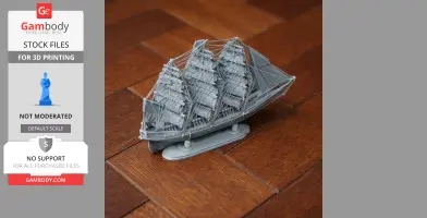 Cutty Sark Clipper - Scale Vehicle STL